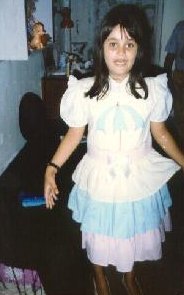 Gazal preening herself before a function in her school